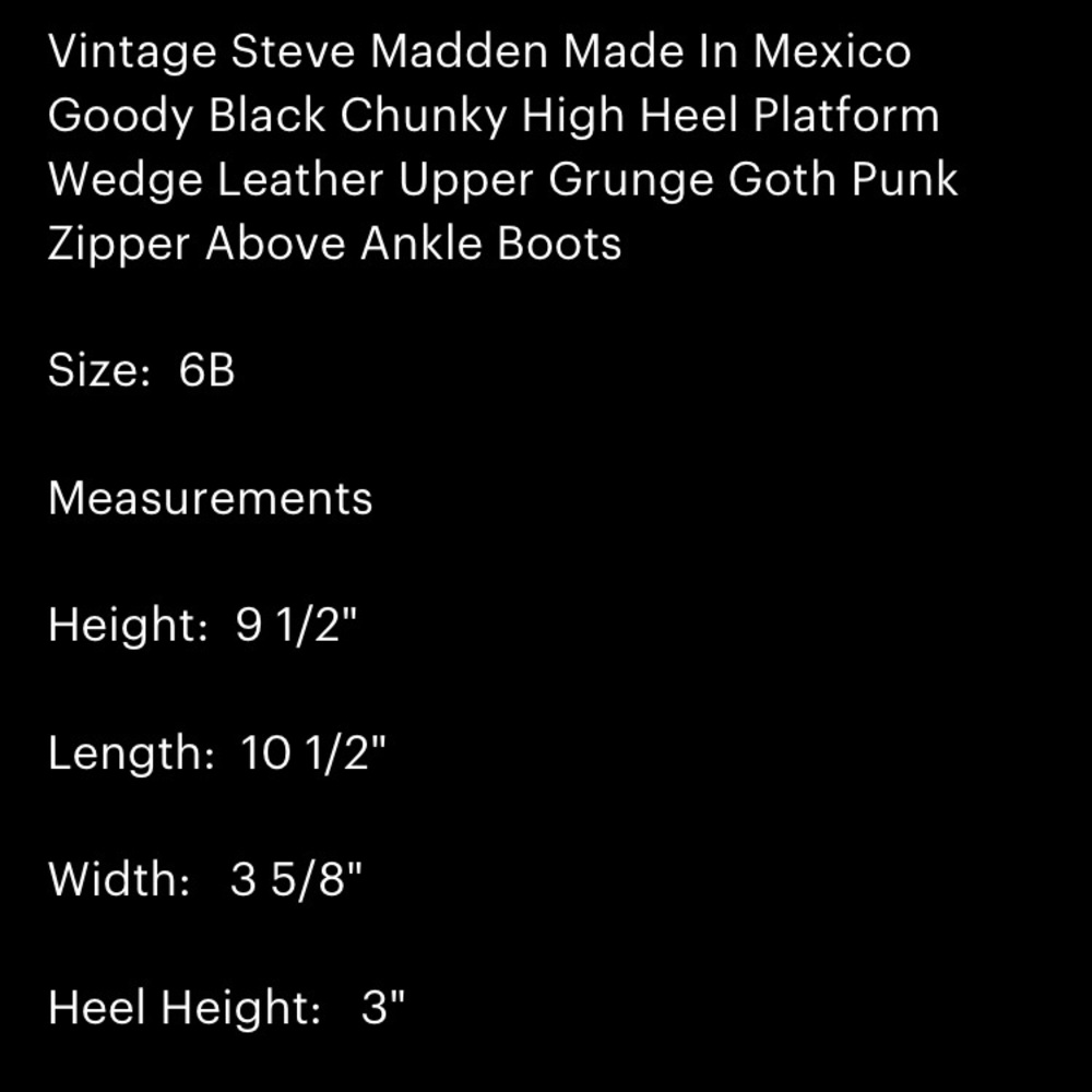 Vintage Steve Madden platform boots - Picture 8 of 10